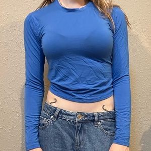 Aritzia blue long sleeve